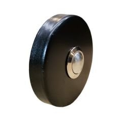 Algatec Z-101S Paslanmaz Tek Kontak Yuvarlak Zil Butonu / Siyah