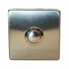 Algatec Z-201 Paslanmaz Tek Kontak Kare Zil Butonu